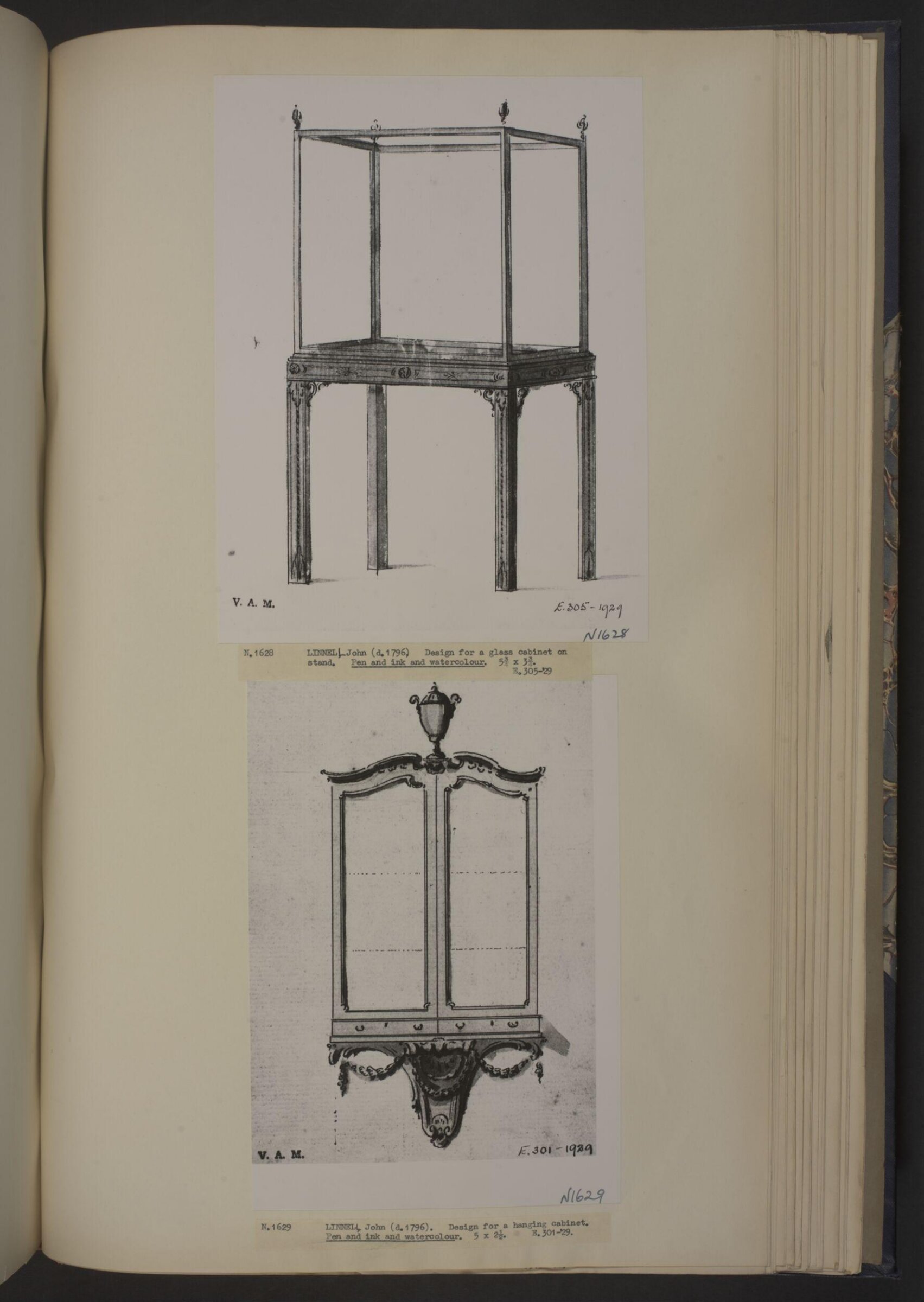 A Miscellaneous Collection of Original Designs, made, and for the most part executed, during an extensive Practice of many years in the first line of his Profession, by John Linnell, Upholsterer Carver & Cabinet Maker. Selected from his Portfolio's at his Decease, by C. H. Tatham Architect. AD 1800., John Linnell, late 18th century