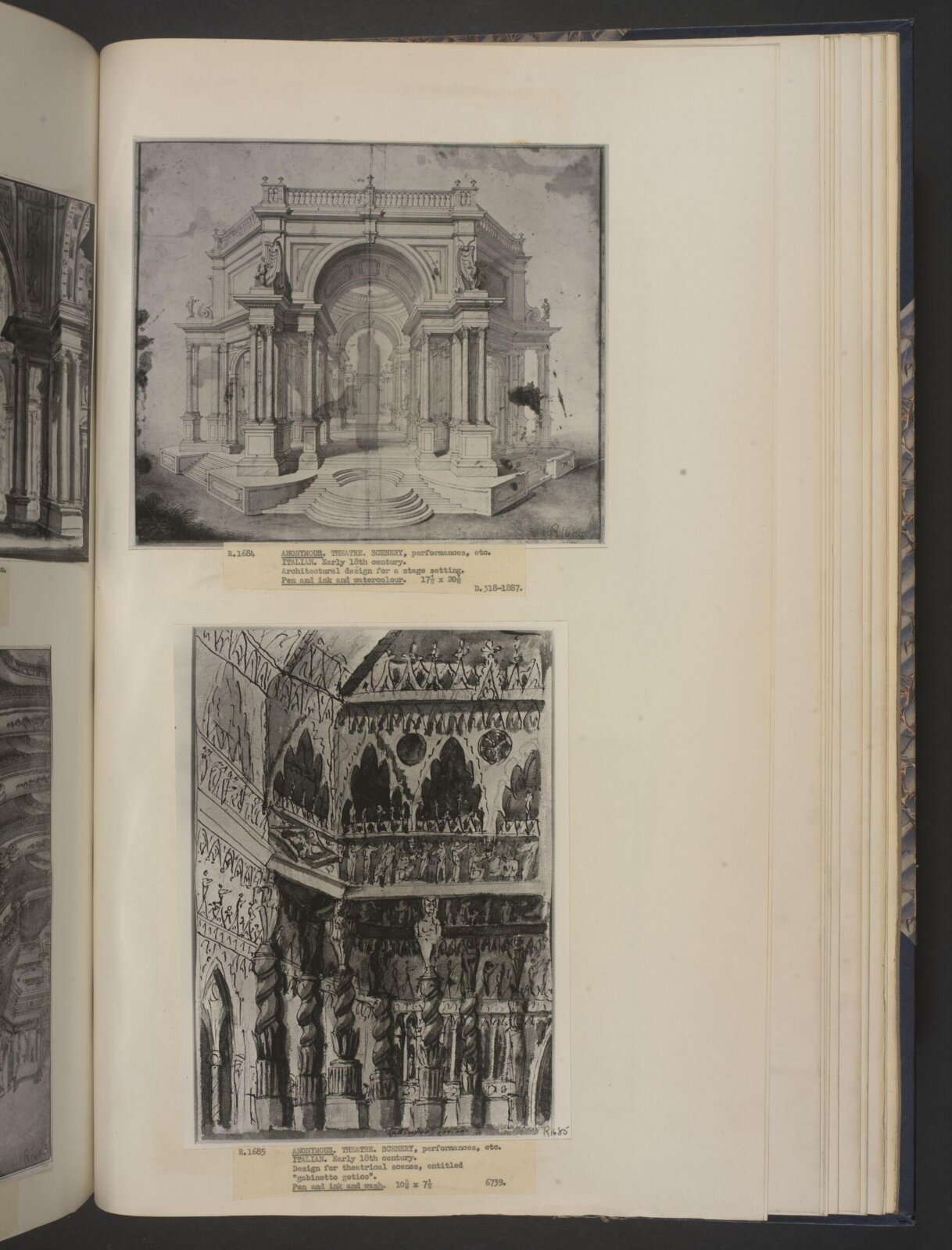 Italian stage set design, 1700-1799