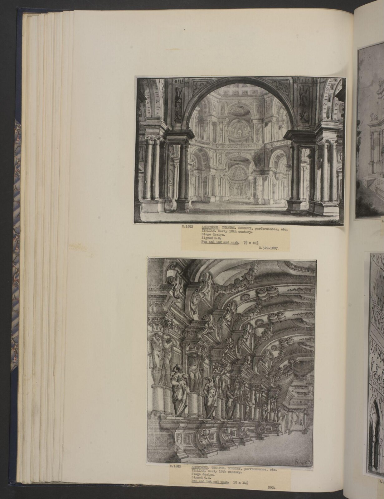Italian stage set design, 1700-1725