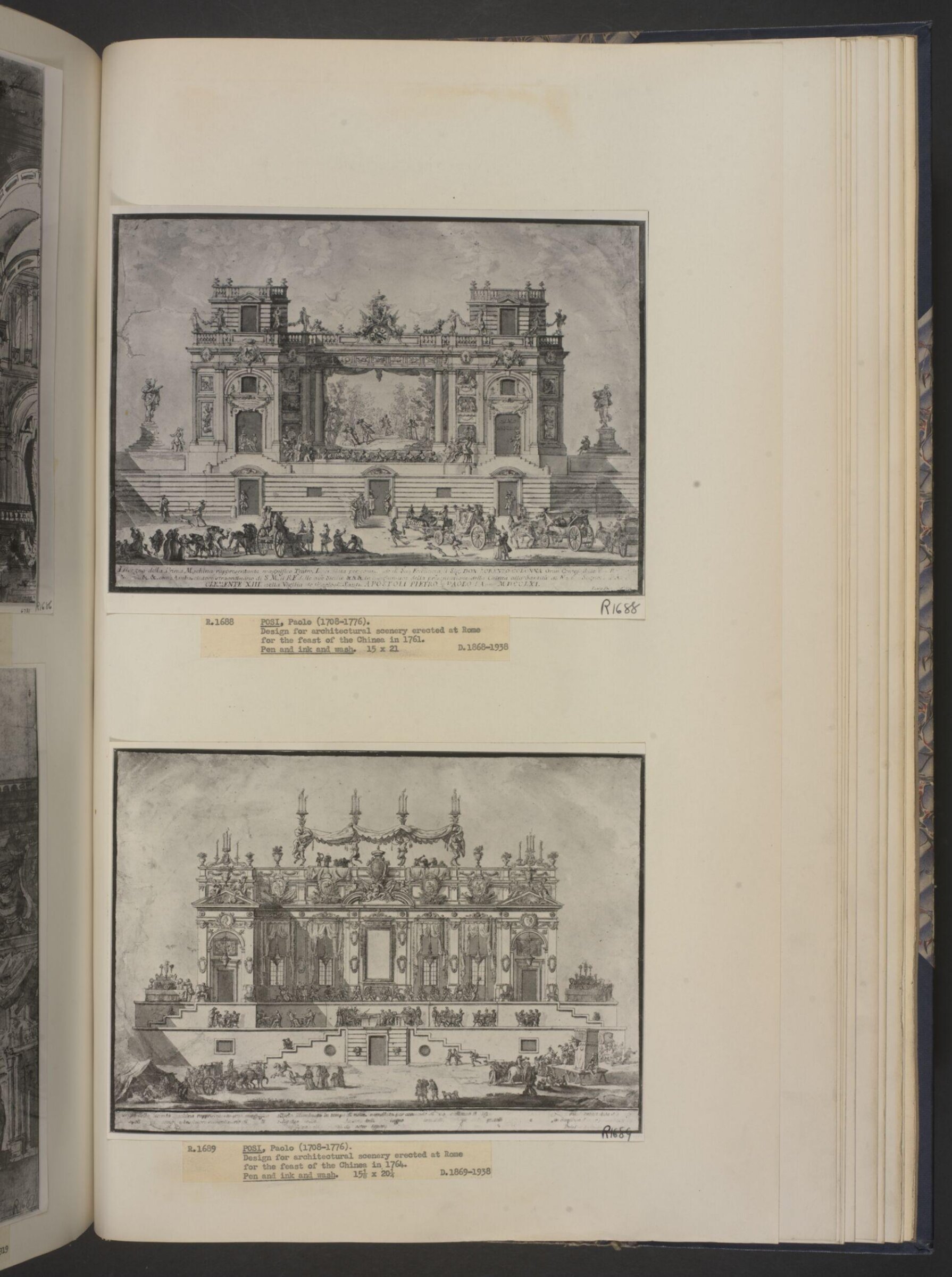 Disegno della Prima Machina rappresentante magnifico Teatro., Paolo Posi, early 1761