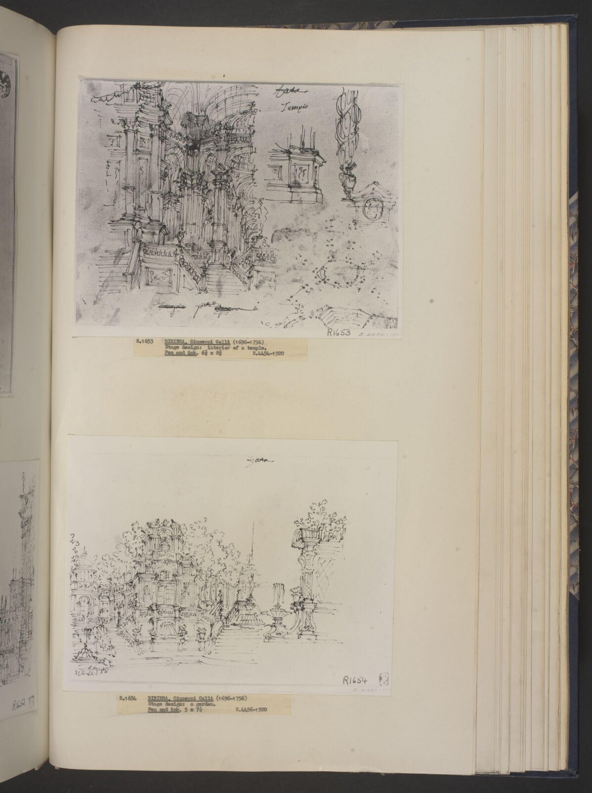 architectural design for stage set, Giuseppe Galli da Bibiena, before 1756