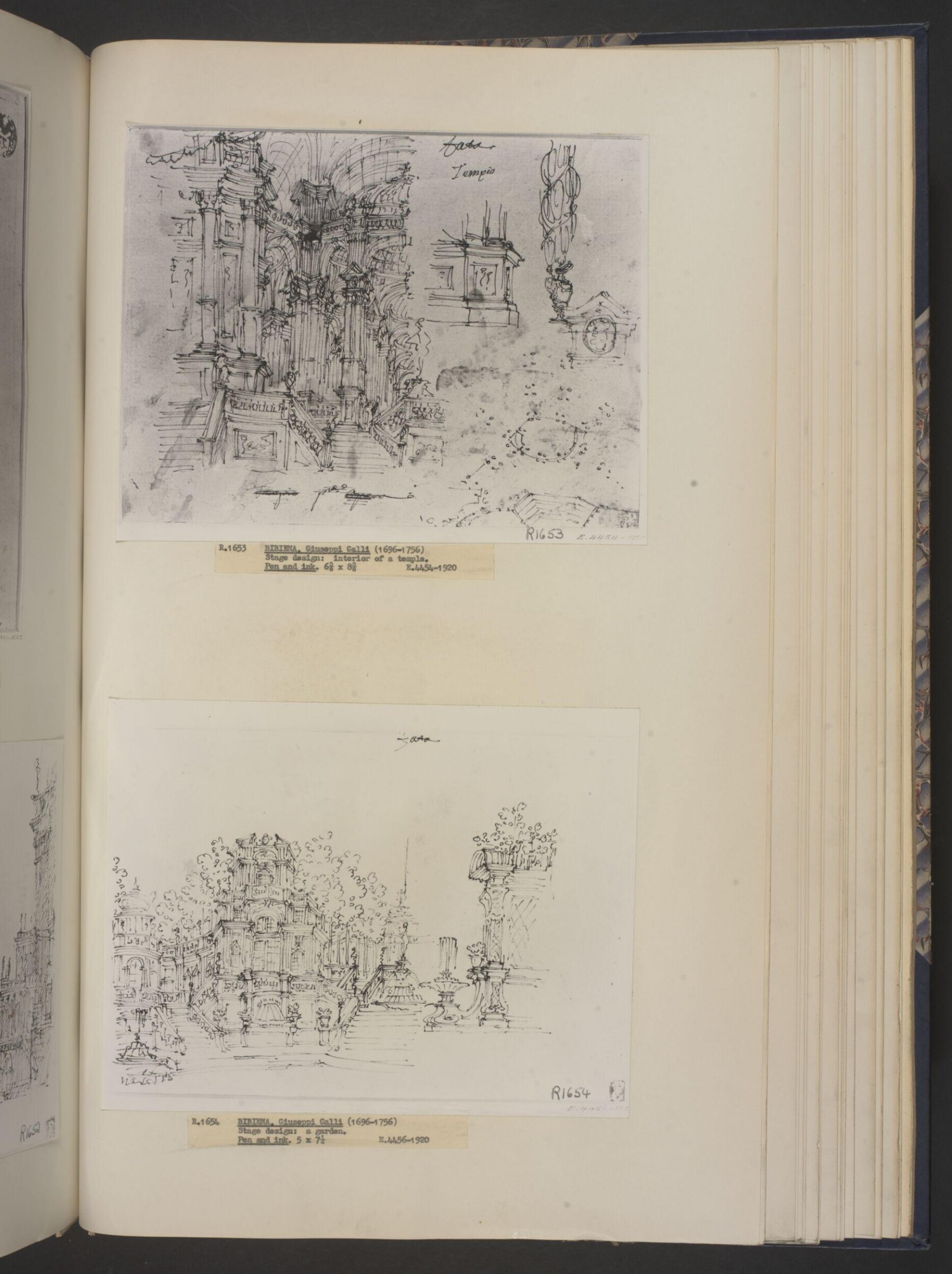 architectural design for stage set, Giuseppe Galli da Bibiena, before 1756