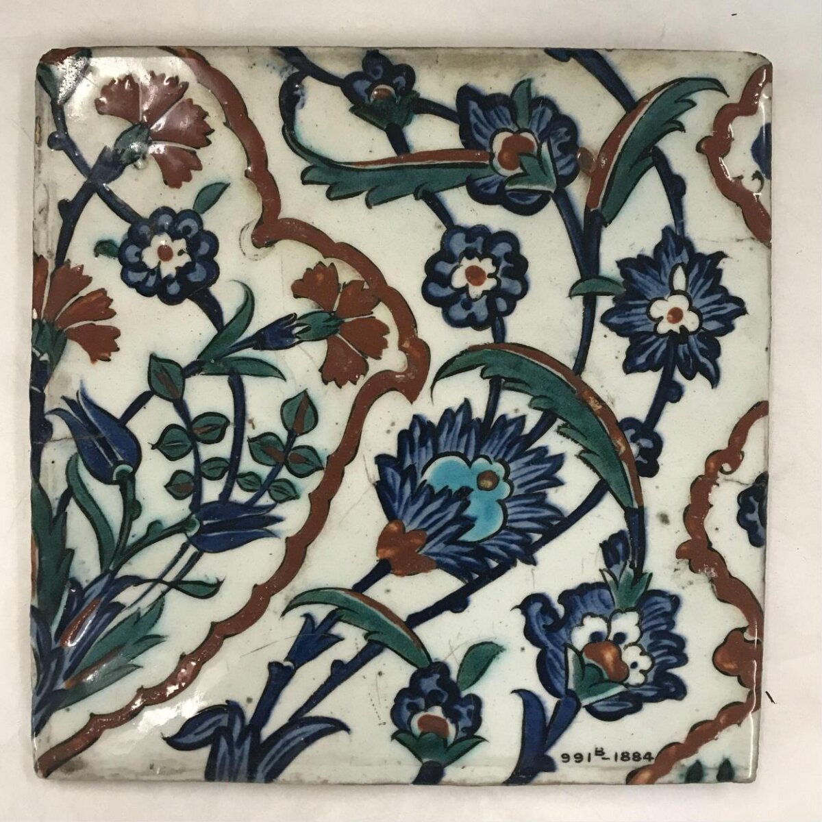 Tile, Unknown · 17th century · iznik