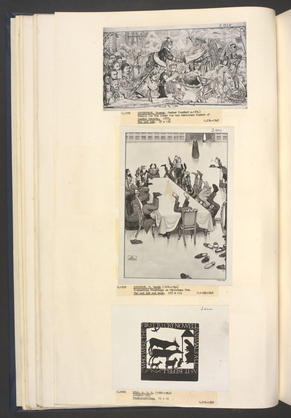 Drawing, George Cruikshank, 1873