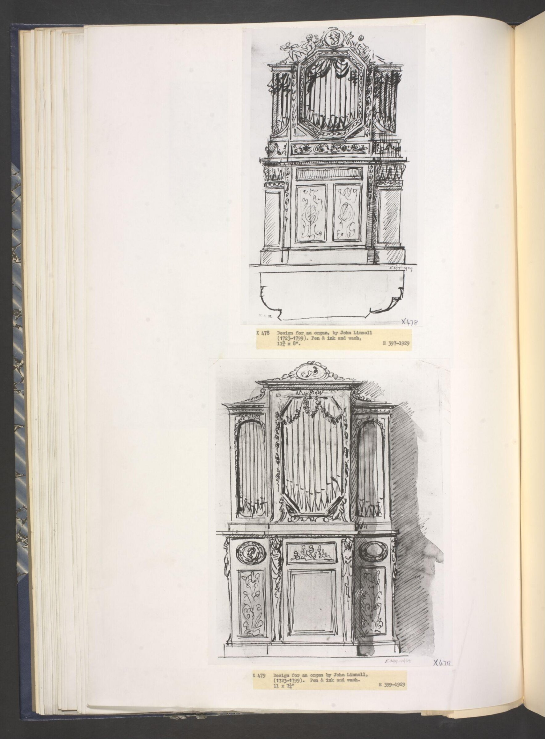 A Miscellaneous Collection of Original Designs, made, and for the most part executed, during an extensive Practice of many years in the first line of his Profession, by John Linnell, Upholsterer Carver & Cabinet Maker. Selected from his Portfolio's at his Decease, by C. H. Tatham Architect. AD 1800., John Linnell, late 18th century