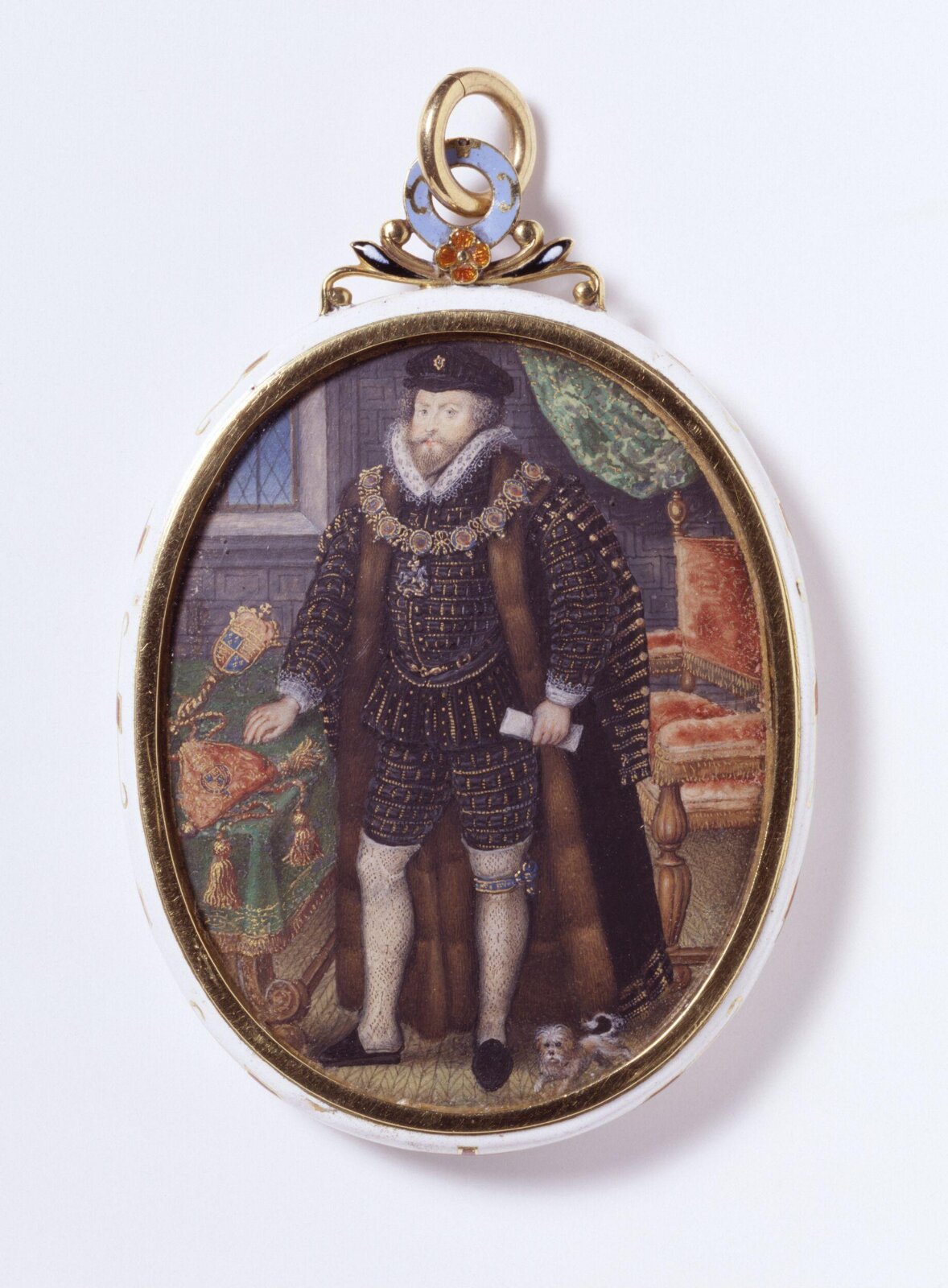 Sir Christopher Hatton, Nicholas Hilliard, 1588-1591