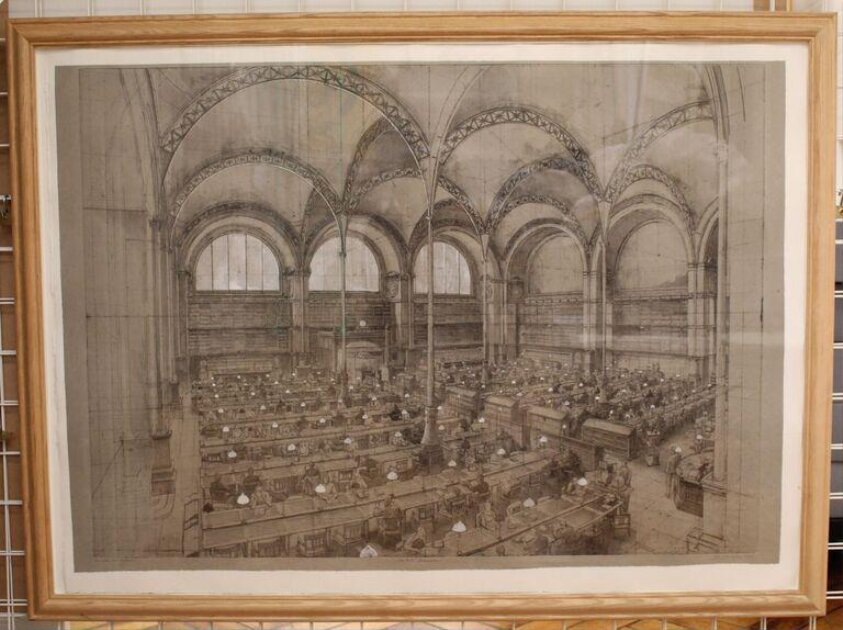 La Salle Labrouste de la Bibliothèque Nationale (2001) by Erik Desmazieres