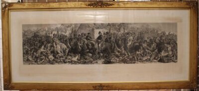 Wellington and Blucher meeting after the Battle of Waterloo