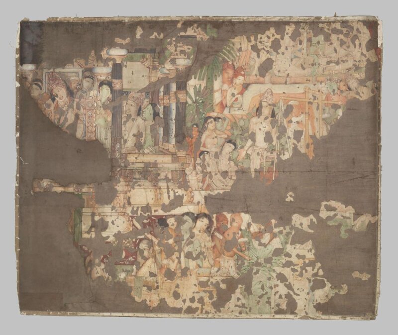 Copy of painting inside the Ajanta caves