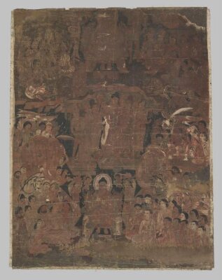 copy of painting in the caves of Ajanta  (cave 17)