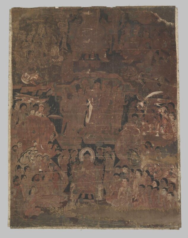 copy of painting in the caves of Ajanta  (cave 17)