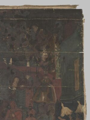 Copy of painting in the caves of Ajanta (Cave 17)