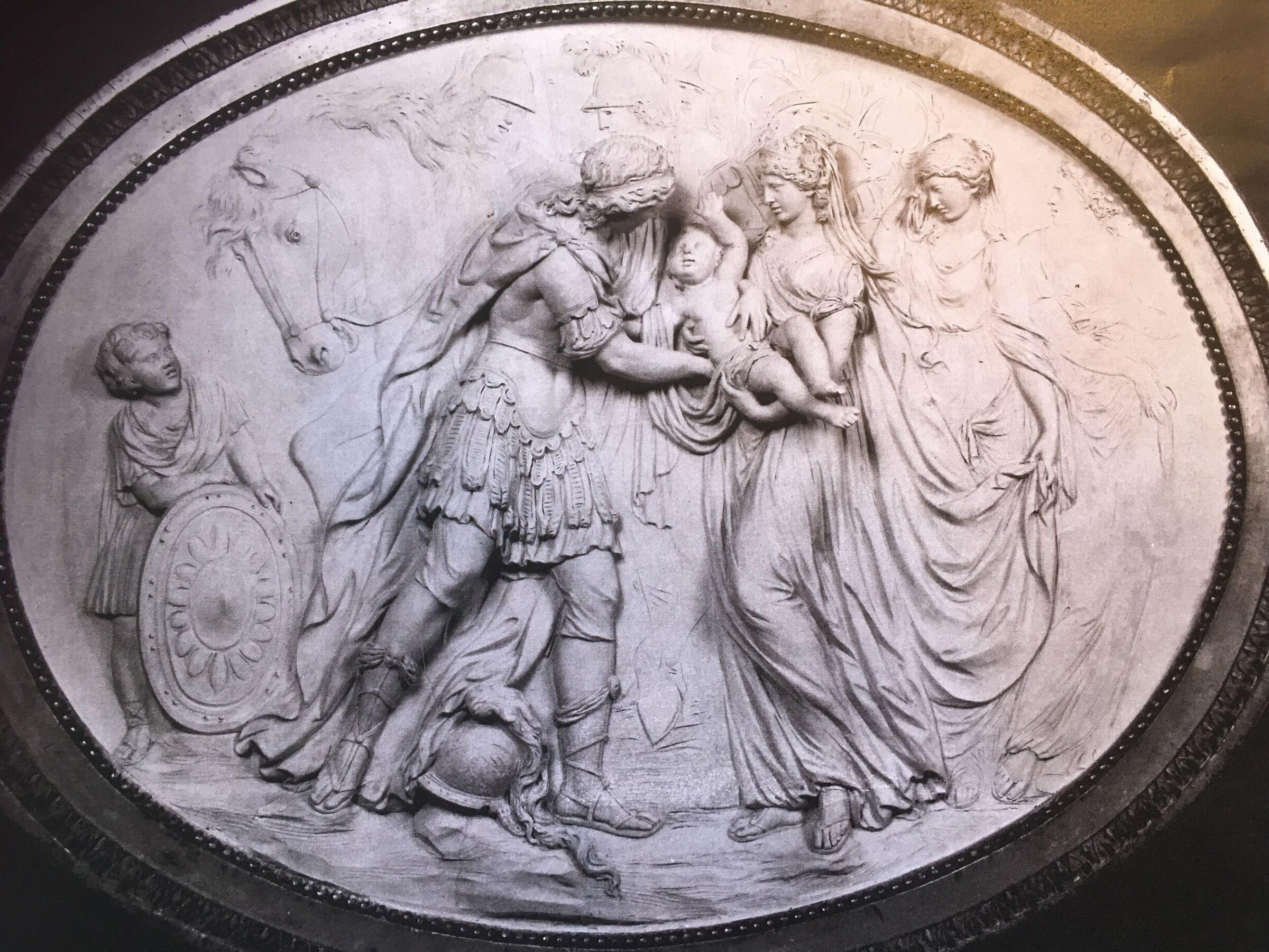 Hector Bidding Farewell to Andromache, Johann Valentin Sonnenschein, ca. 1800