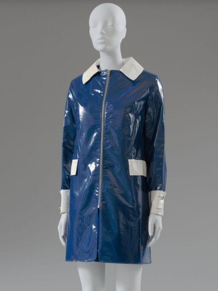 Glossy Mary Quant PVC raincoat