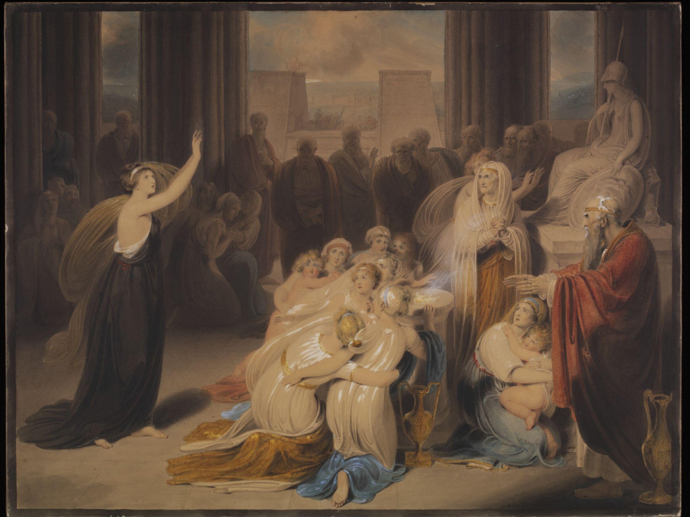 Cassandra in the Temple of Minerva, Richard Westall, 1797