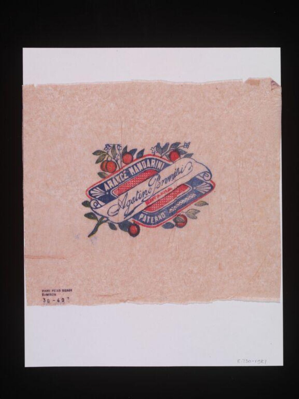 Unknown, Fruit wrapper