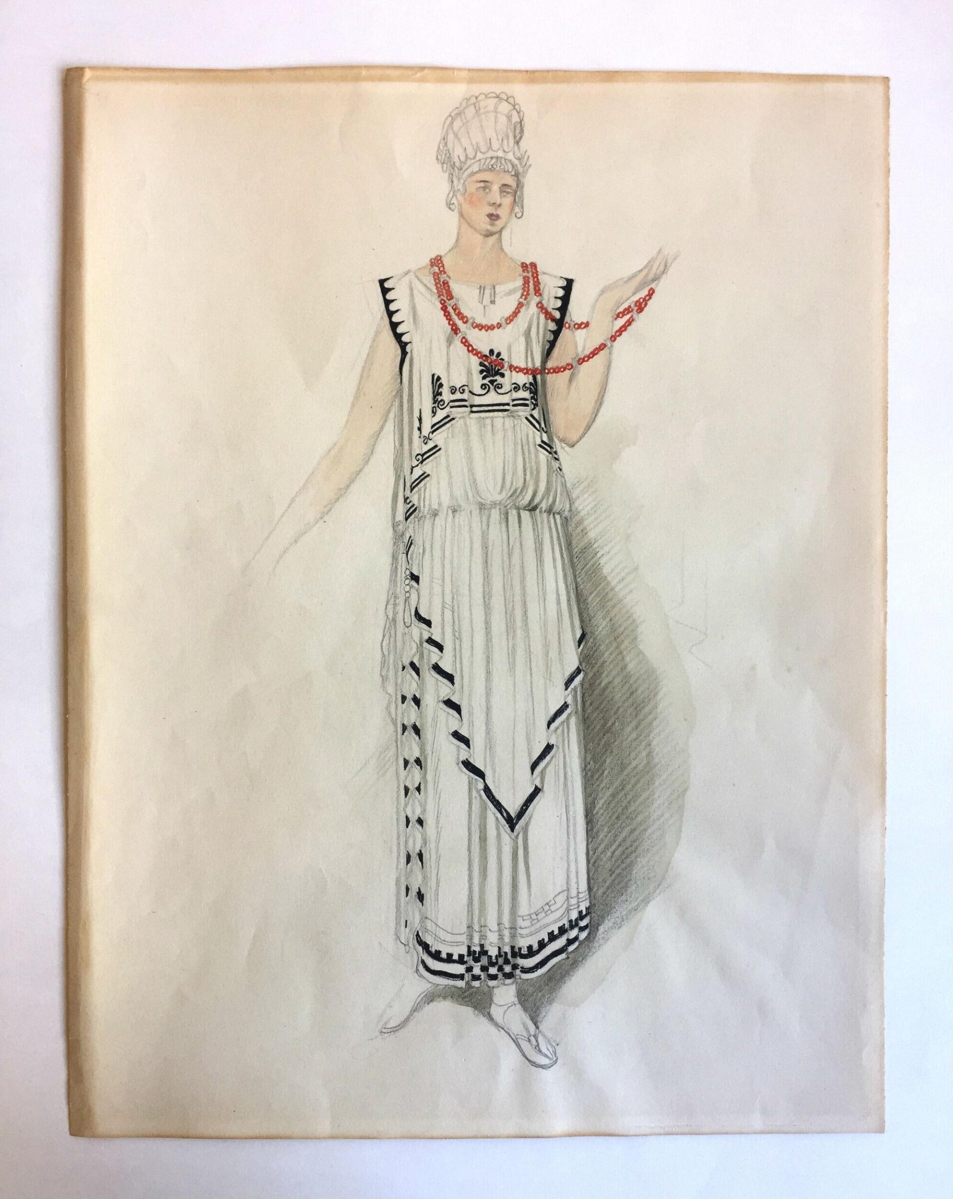 Costume design for a Greek Lady by Norman Wilkinson (1882-1934), Norman Wilkinson