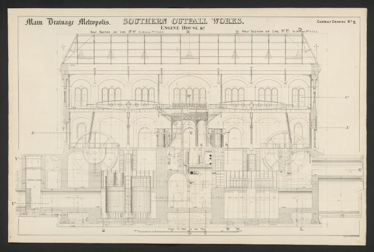 Joseph Bazalgette contract drawings for the Metropolitan Board of Works ...