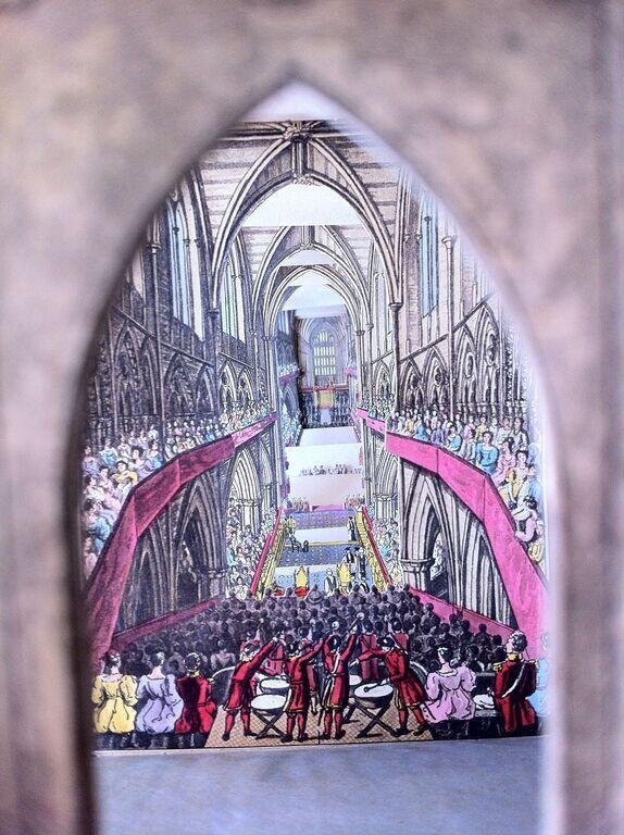 Perspective View of the Coronation of Queen Victoria in Westminster Abbey, June 28, 1838.