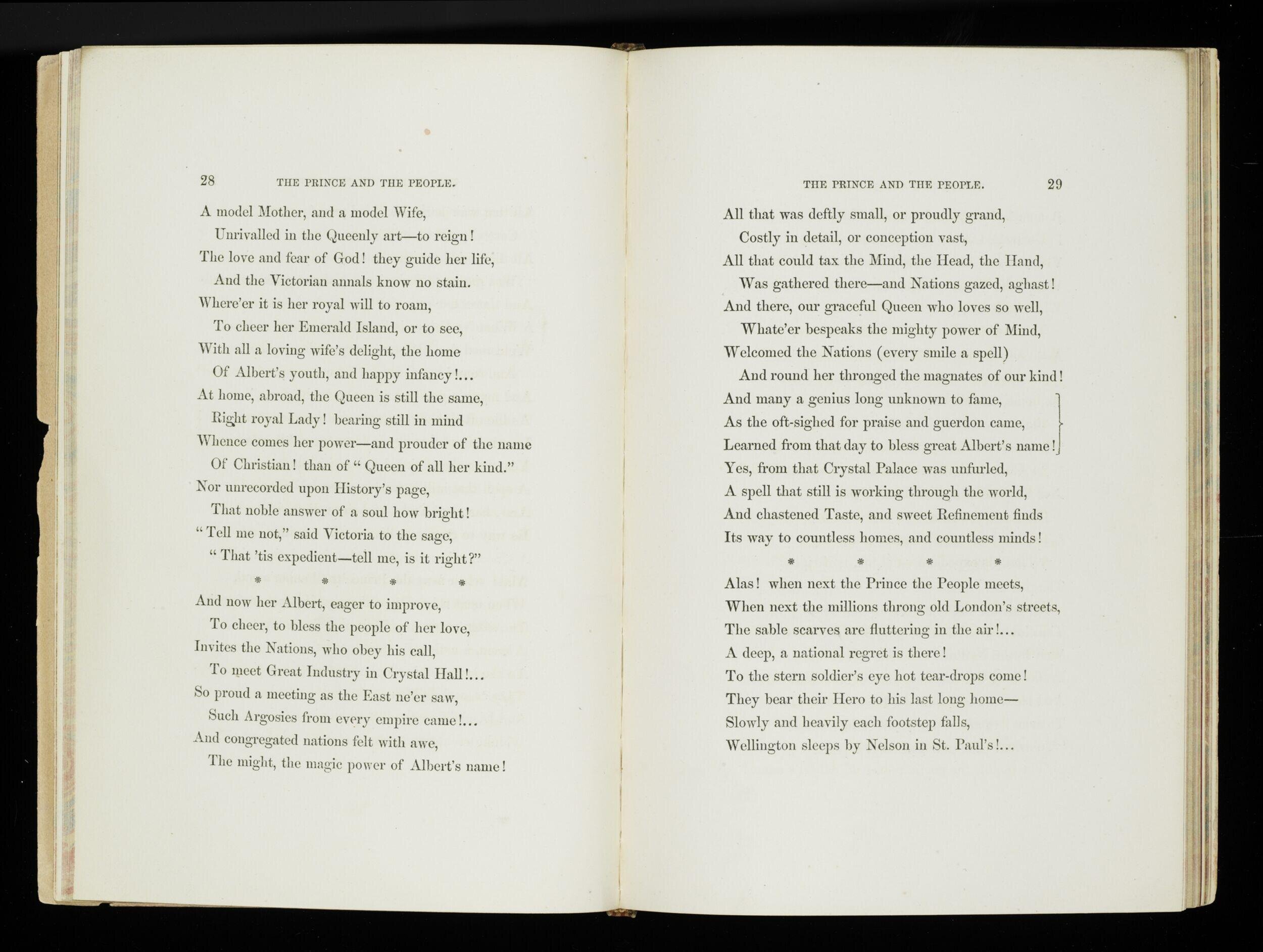 The Prince and the people: a poem in two cantos