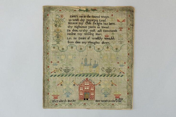 Sarah Butler Sampler Sampler | Butler, Elizabeth | V&A Explore The Collections
