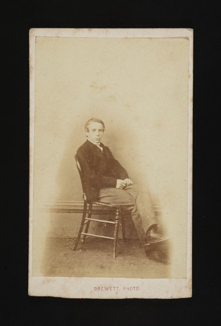 A portrait of a young man 'R.M. Barry' image