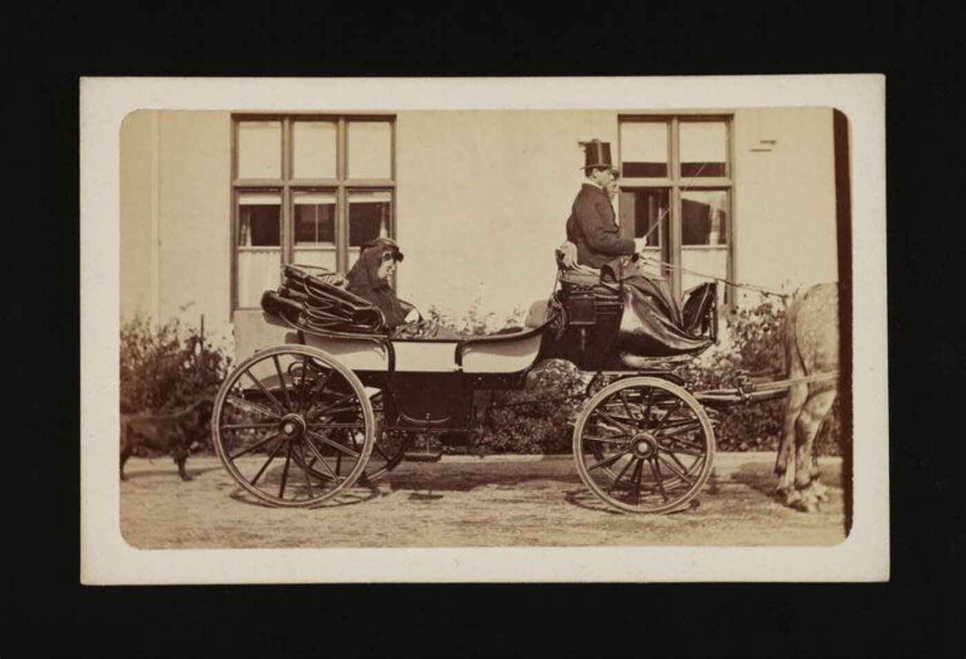 W. & D. Downey, Queen Victoria in a carriage