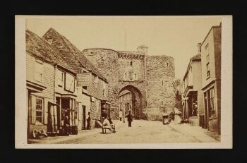 A photograph of Landgate tower