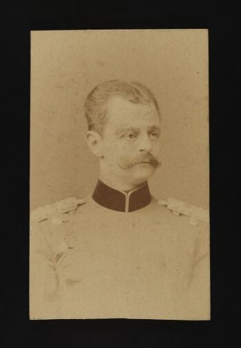 A portrait of a man in military uniform