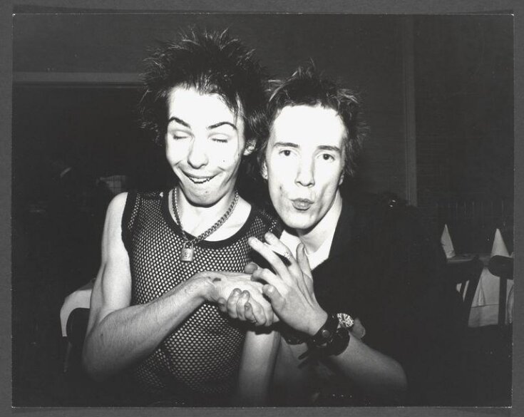 Sid Vicious & Johnny Rotten Hold Hands top image
