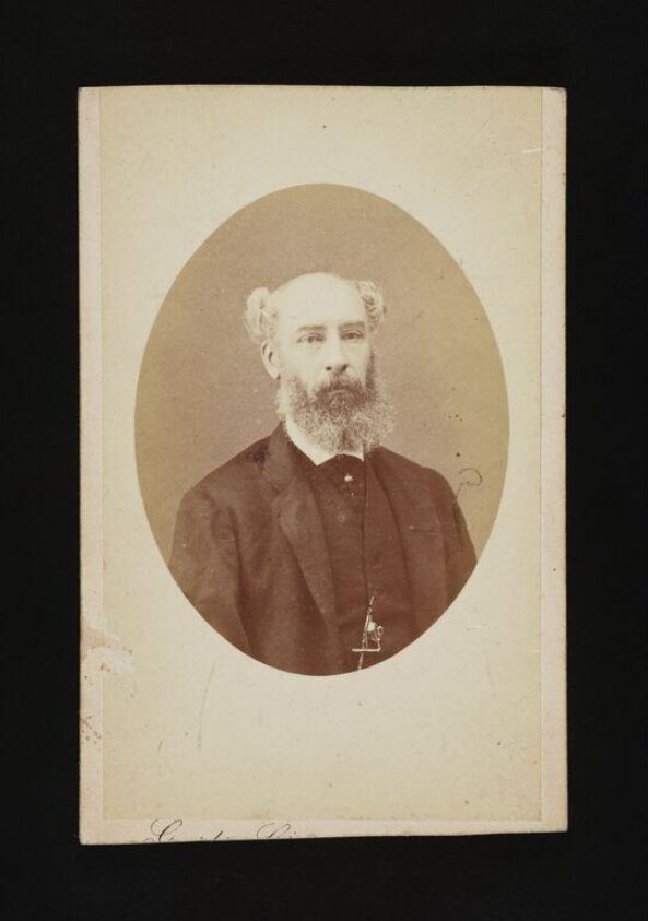 A portrait of a man 'Colonel Harvey' (1860-1869) by Raffaello Guidi