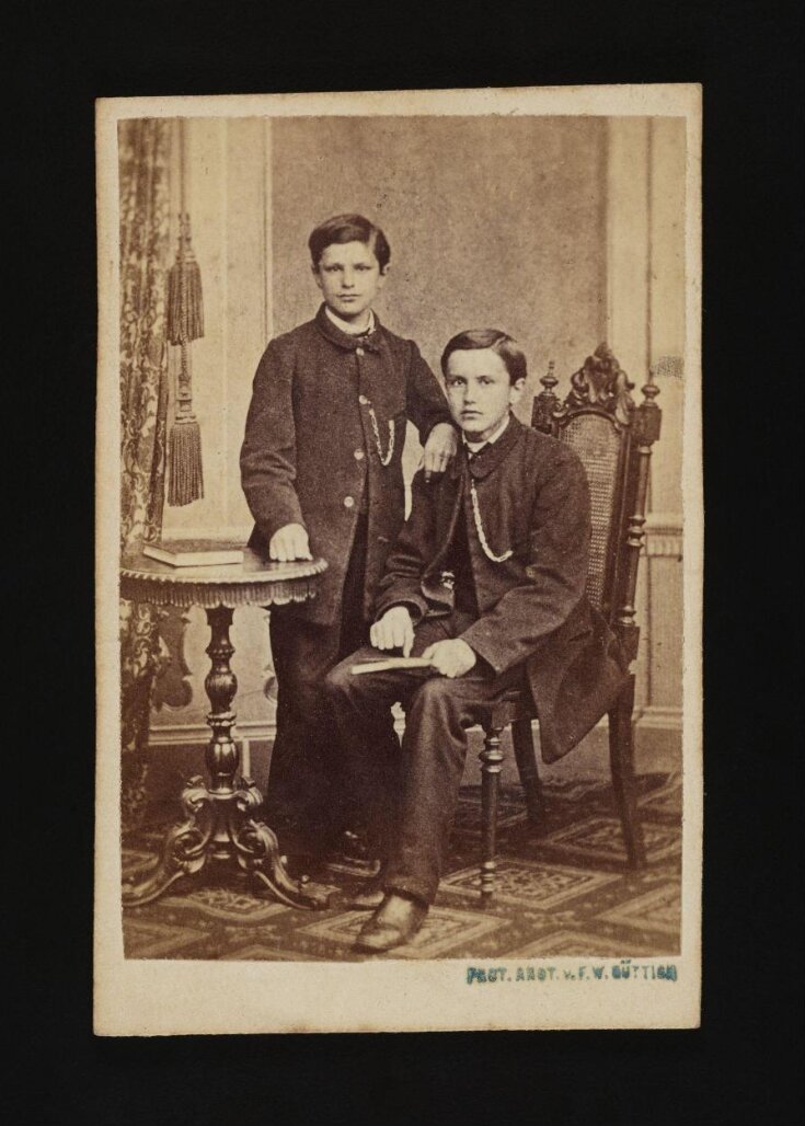 A portrait of two boys image
