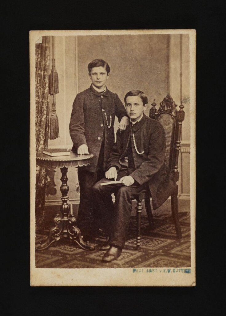 A portrait of two boys image