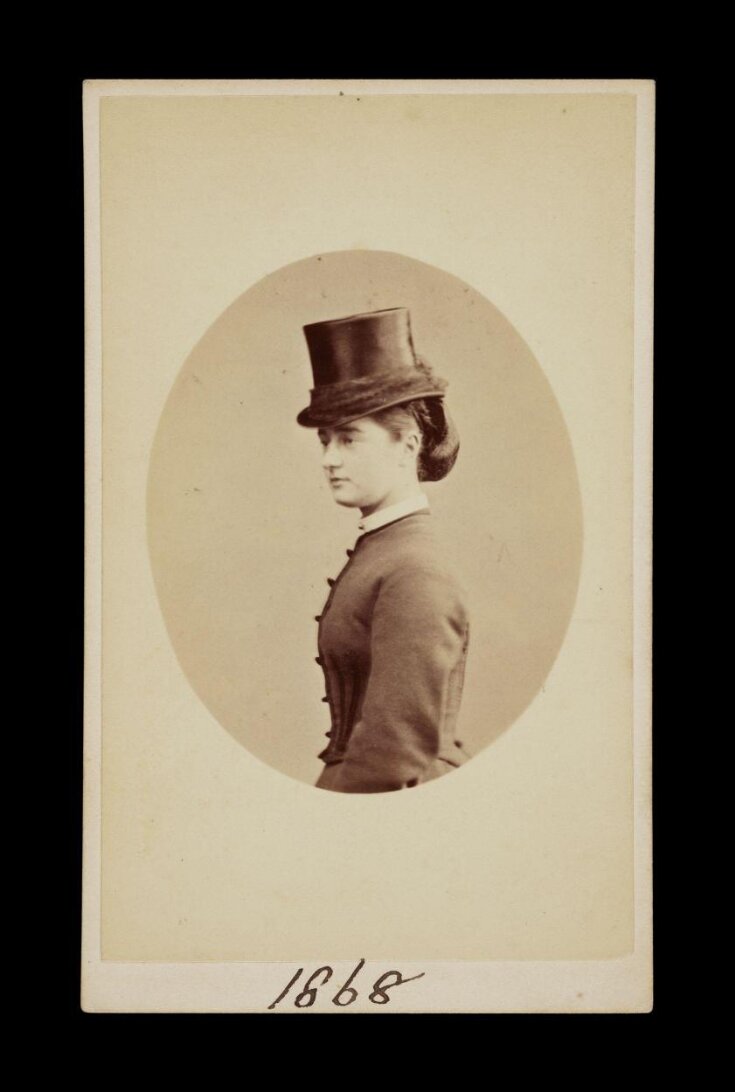 A portrait of 'Miss L. Van de Weyer' top image