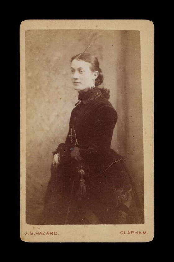 A portrait of a woman (1879-1889) by James Hazard