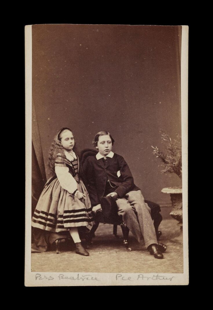 A portrait of Princess Beatrice and Prince Arthur top image