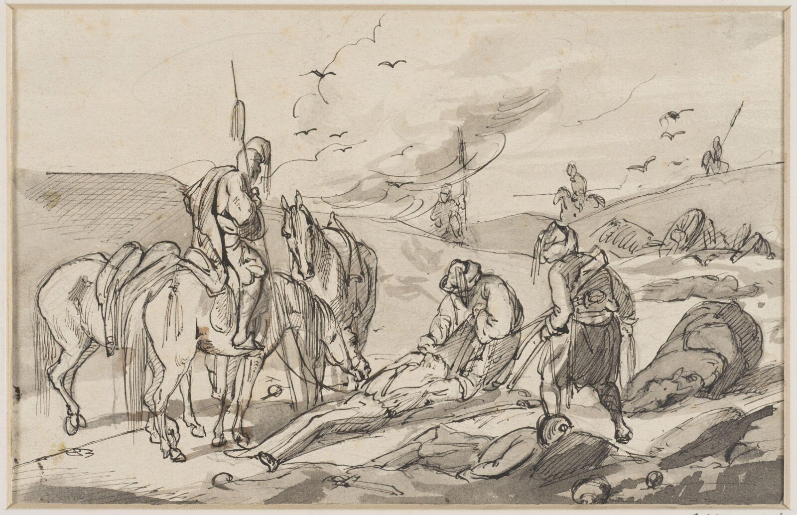 Drawing, Fritz Lassan, early 19th century