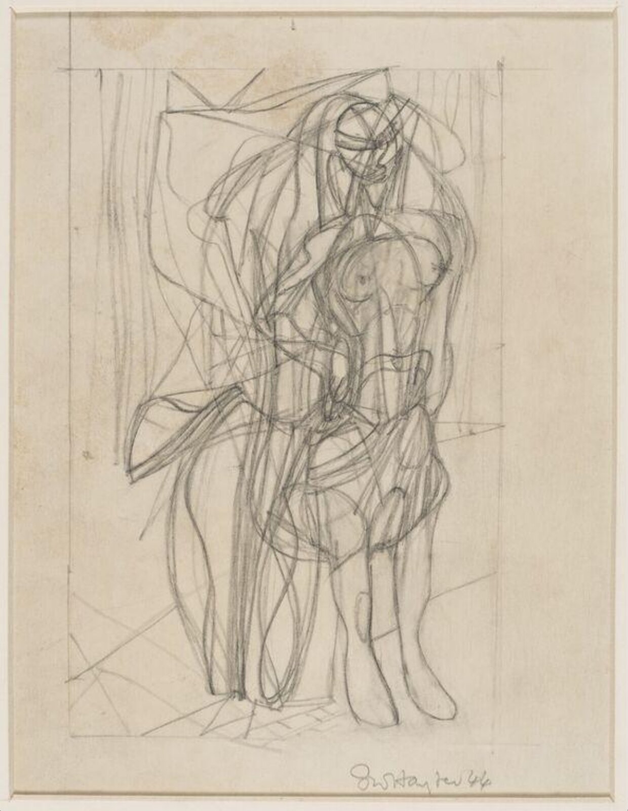 Study for Centauresse, Hayter, 1944