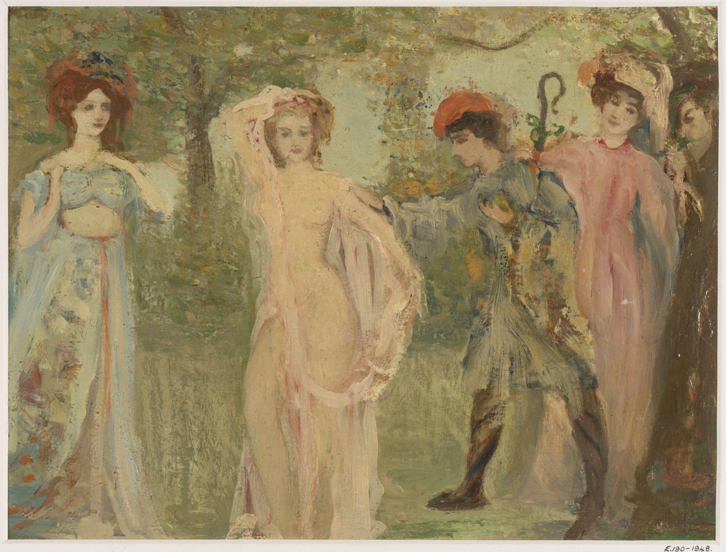 The Judgement of Paris, Conder, ca. 1890-1905