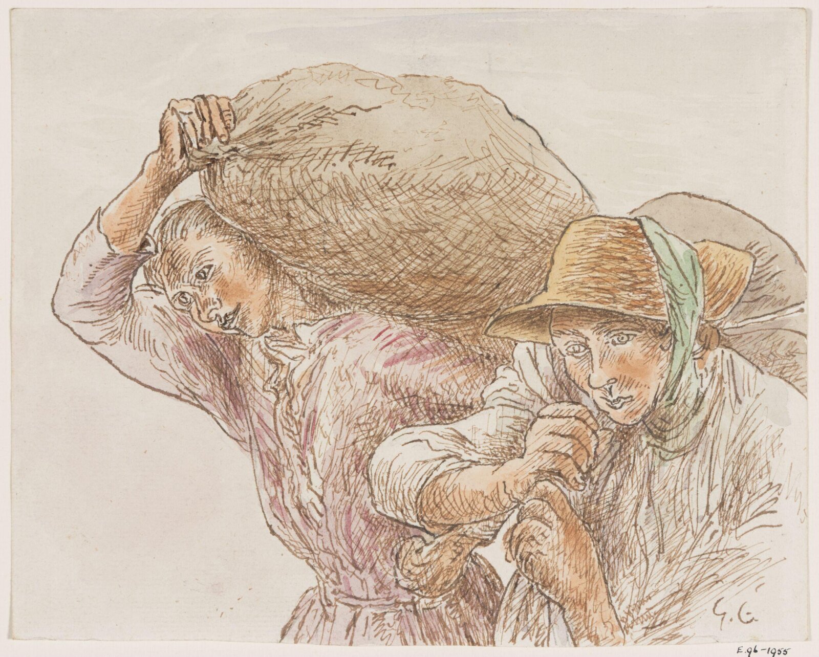 Drawing, George Clausen, early 20th century