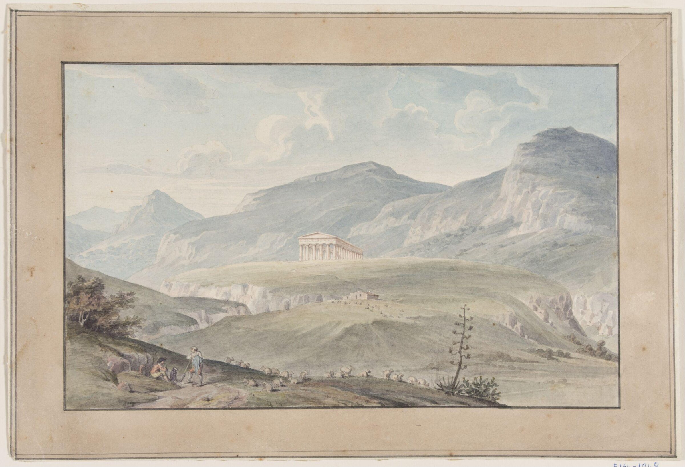 Temple of Segesta in Sicily, Charles Cockerell, 1812-3