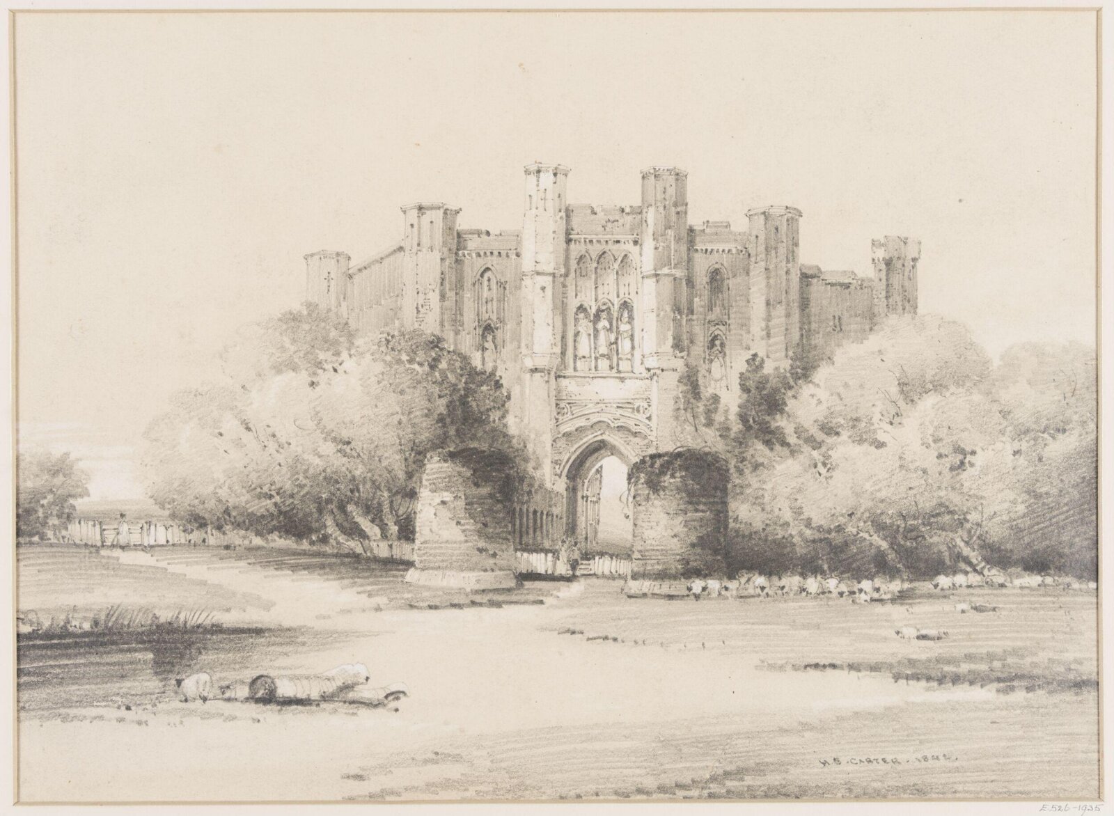A fortified gateway, Henry Barlow Carter, 1842