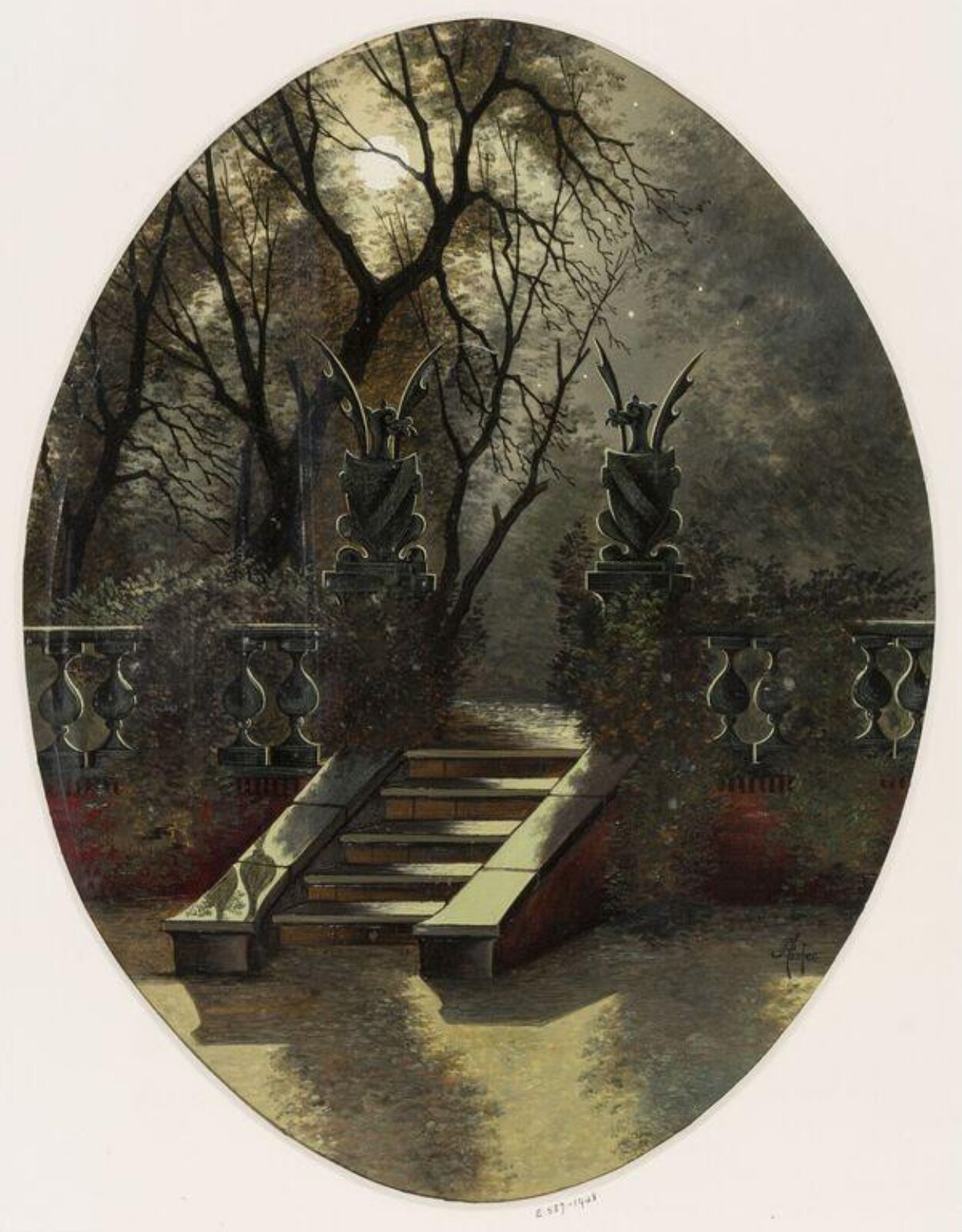 Drawing, J. Foster, 1850-1900