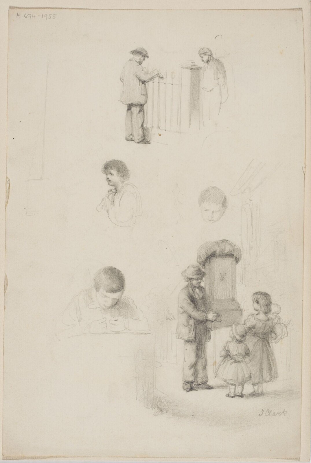 Drawing, Joseph Clark, c.1884