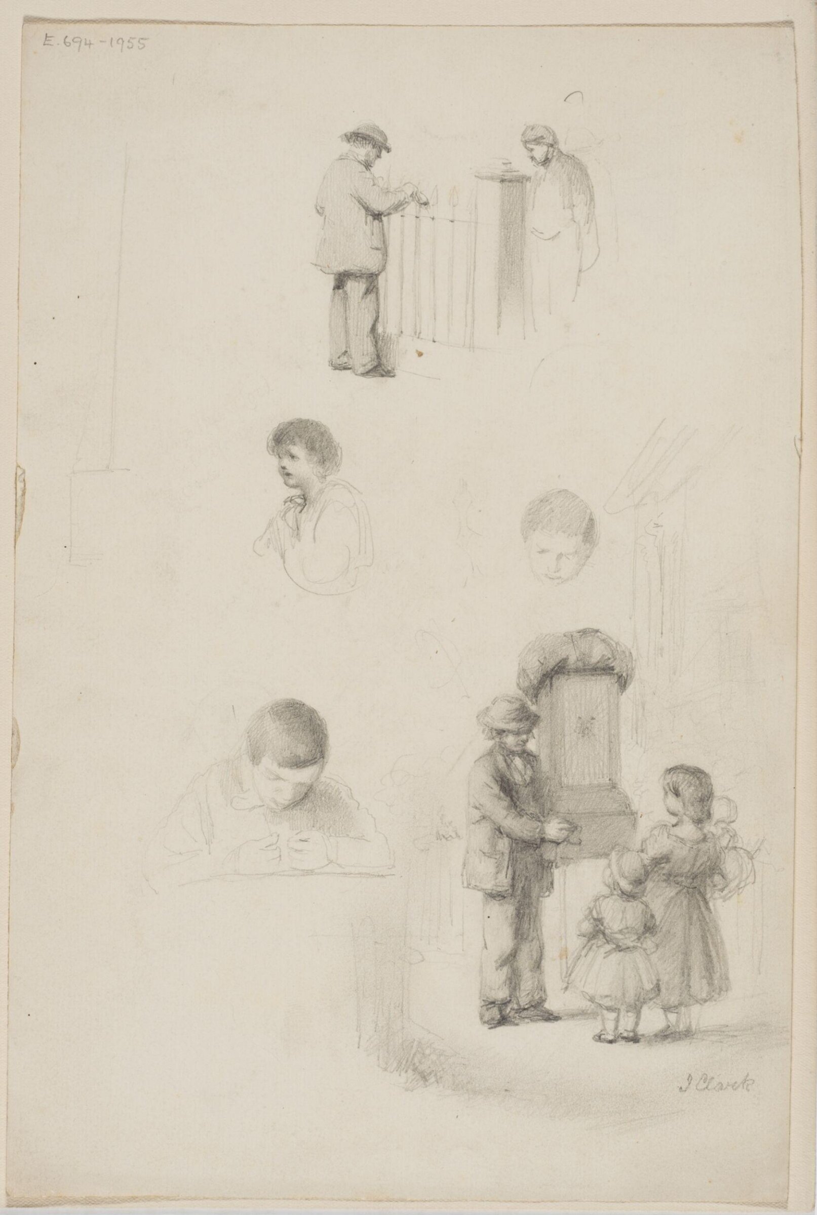 Drawing, Joseph Clark, c.1884