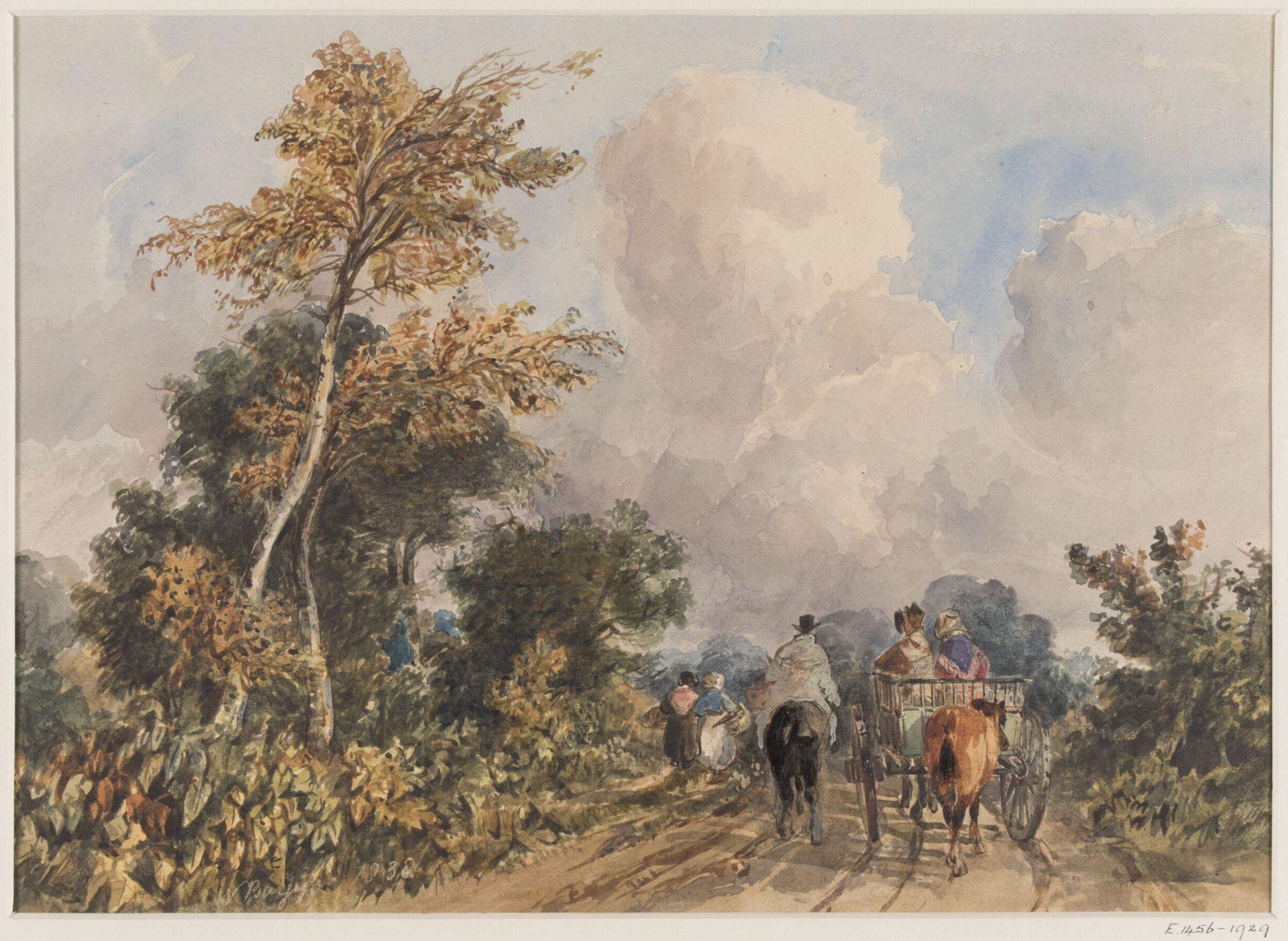 On the Deal Road, near Canterbury, Henry William Burgess, 1838