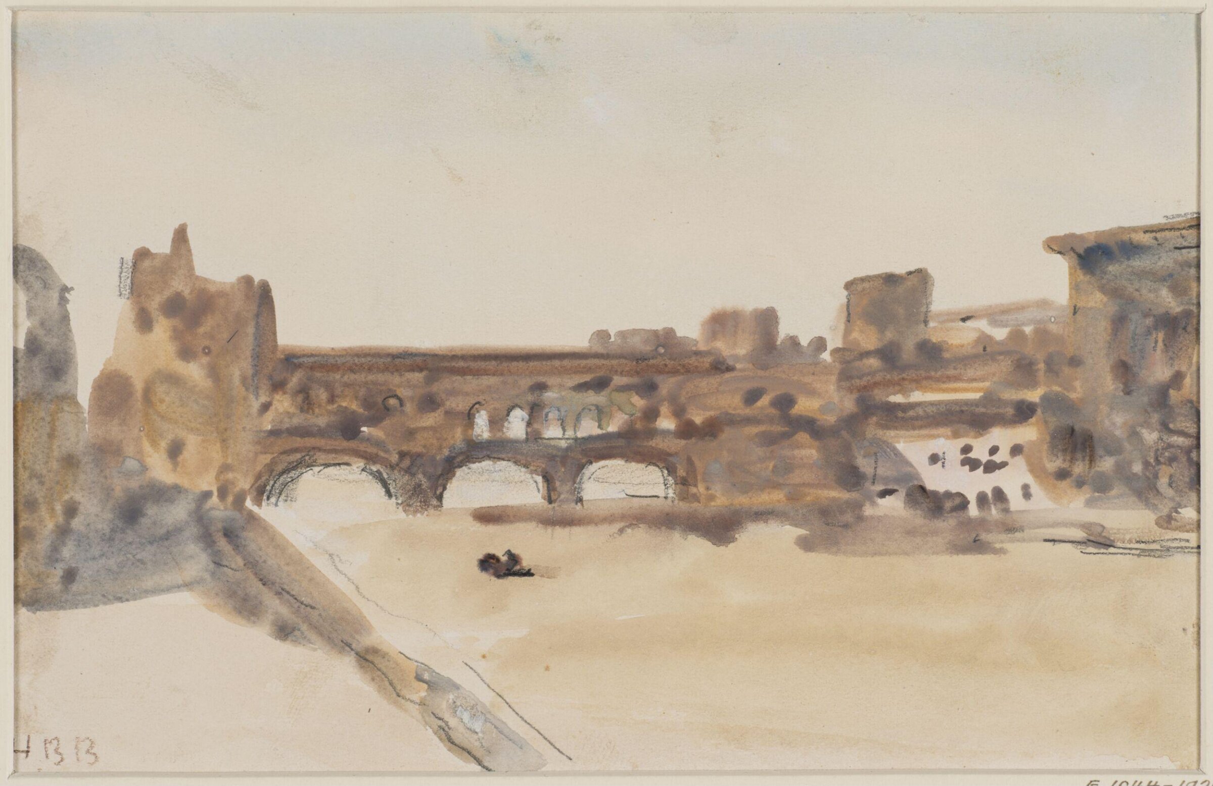 Watercolour drawing, Hercules Brabazon Brabazon, c. late 19th century