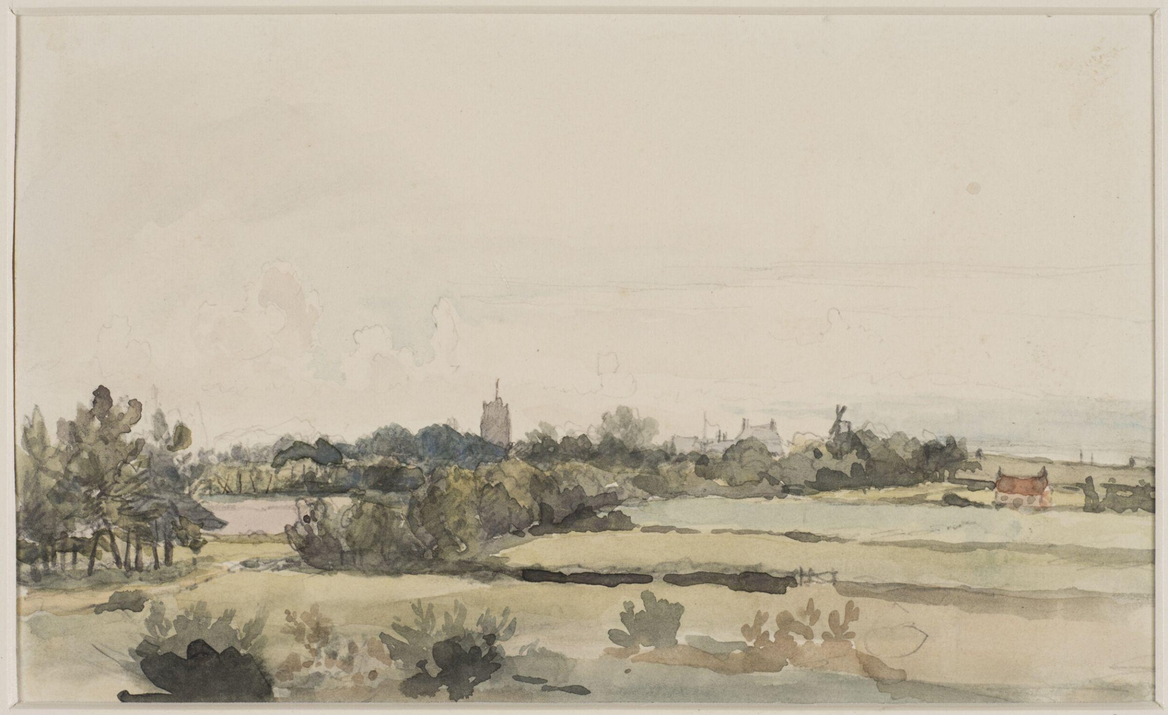 Watercolour drawing, Thomas Churchyard, c.1860