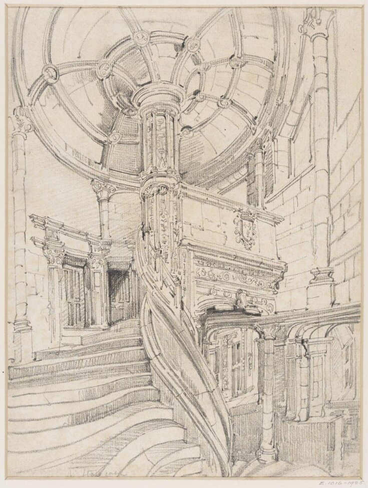 Staircase of Francis I, Château de Blois | Burgess, John Junior | V&A ...