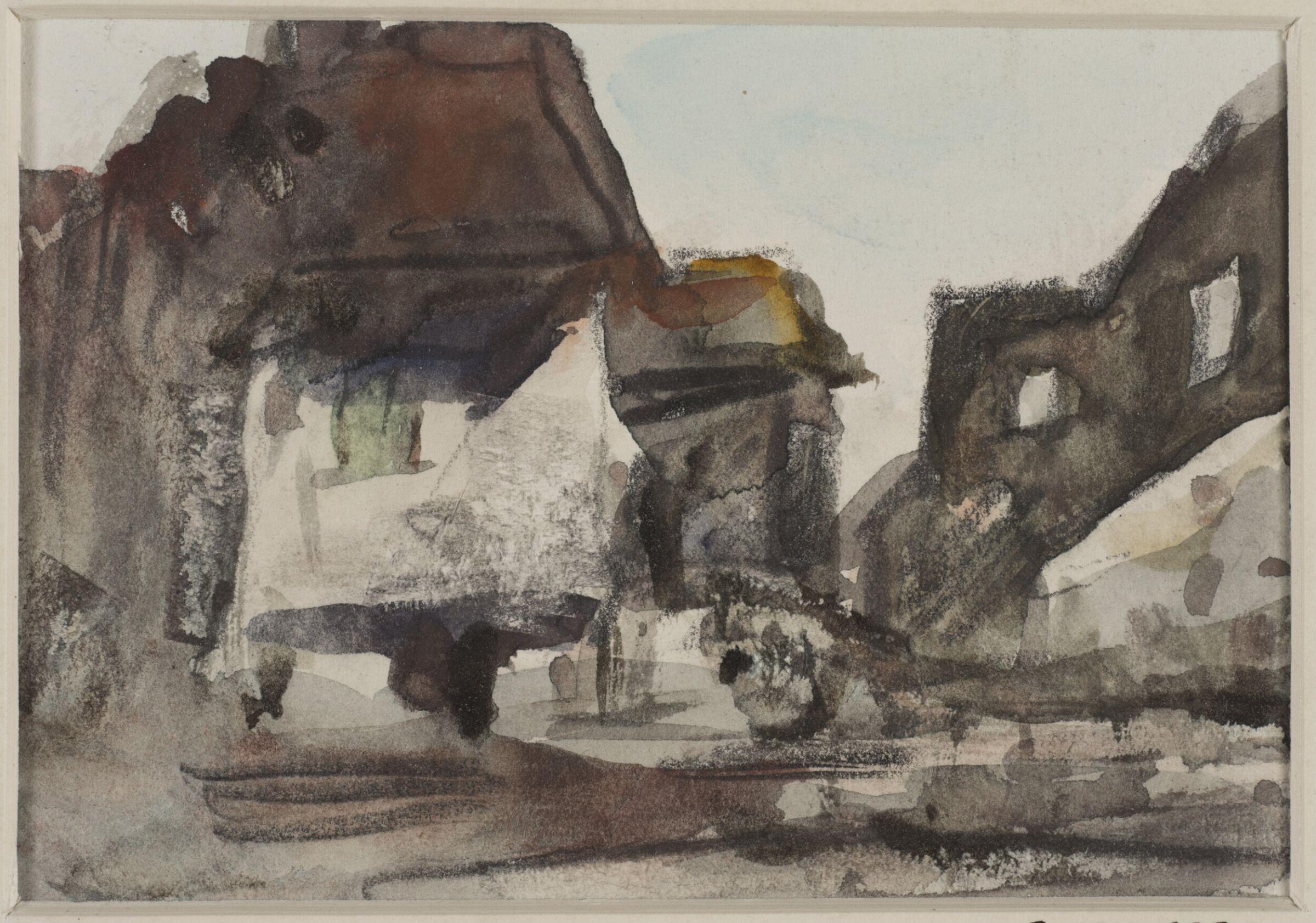 Watercolour drawing, Hercules Brabazon Brabazon, c. late 19th century